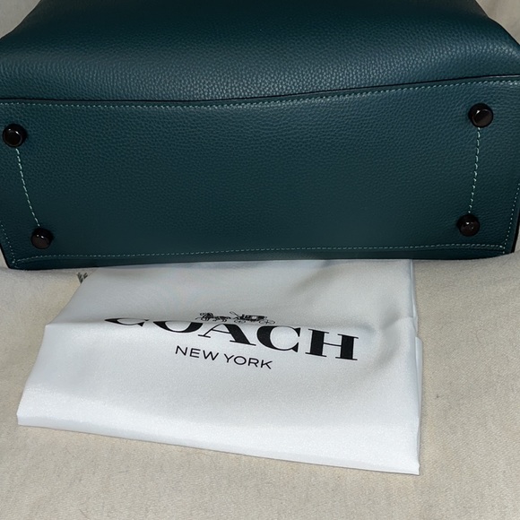 New Coach Willow Tote in Forest green - Picture 5 of 7